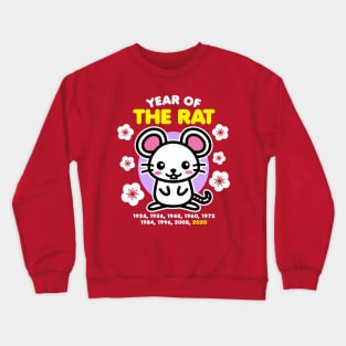 Year of the Rat 2020 Happy Chinese Zodiac New Year Kawaii Crewneck Sweatshirt